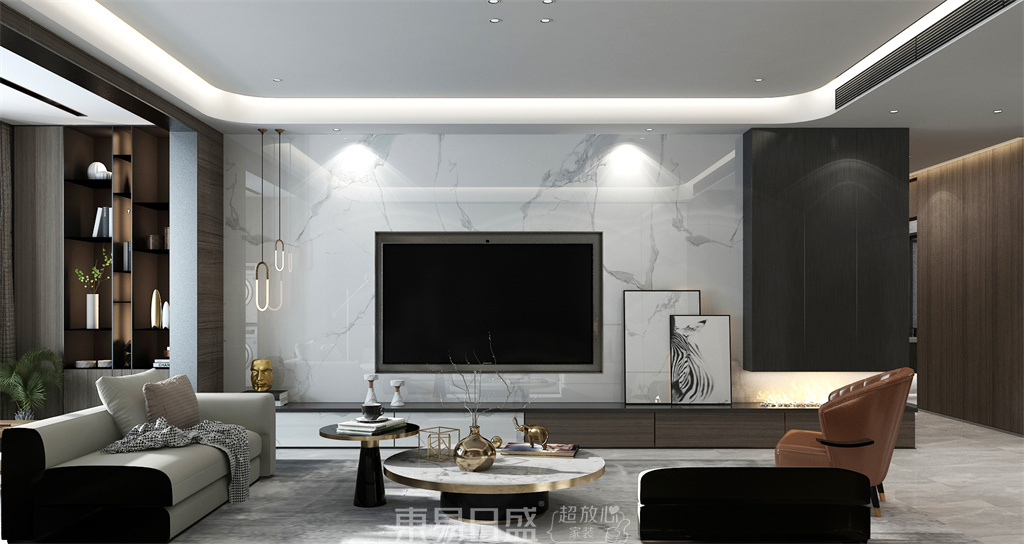圣兰菲诺-160平米四居室-现代风格案例赏析装修设计理念
