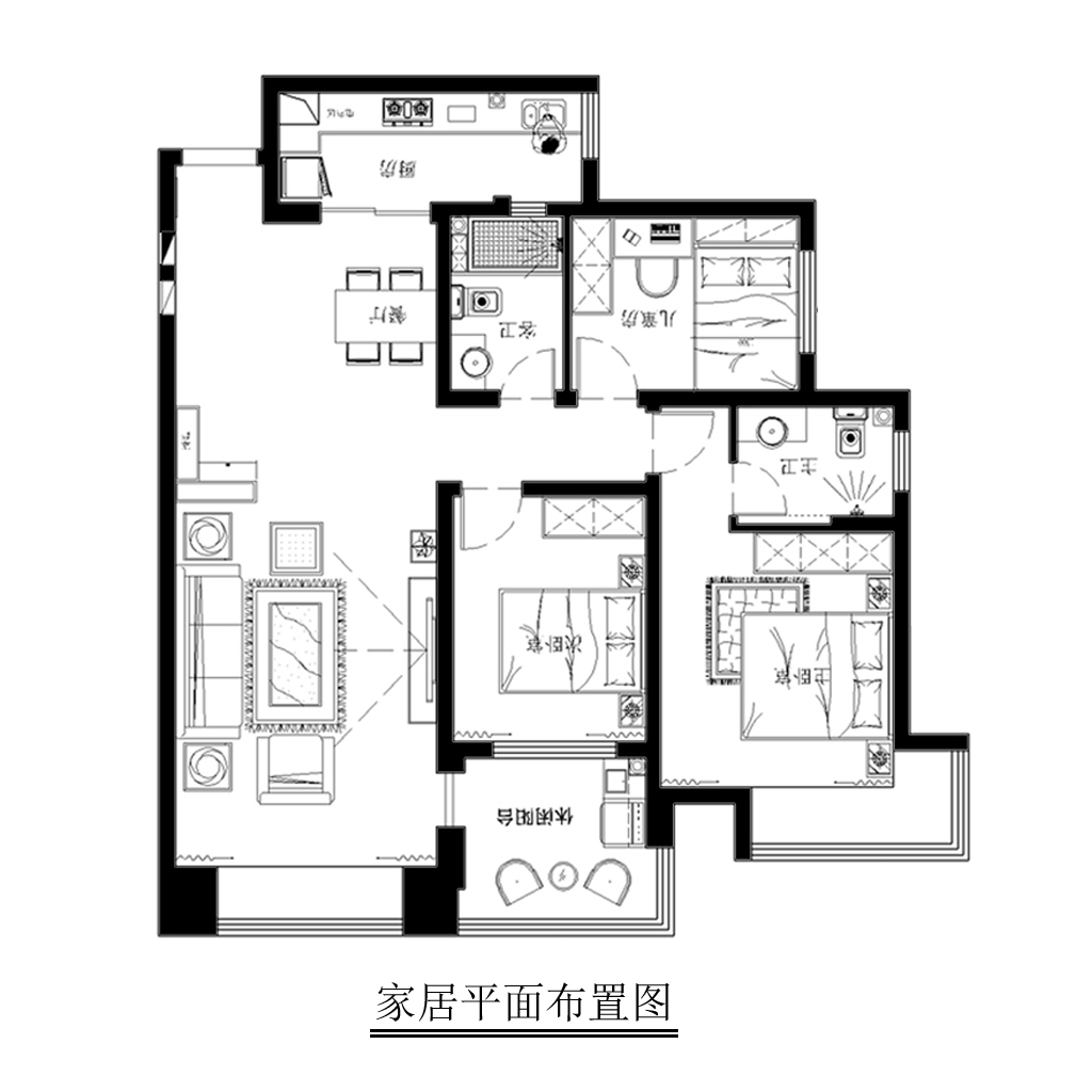 后现代三居室—享温馨之家装修设计理念