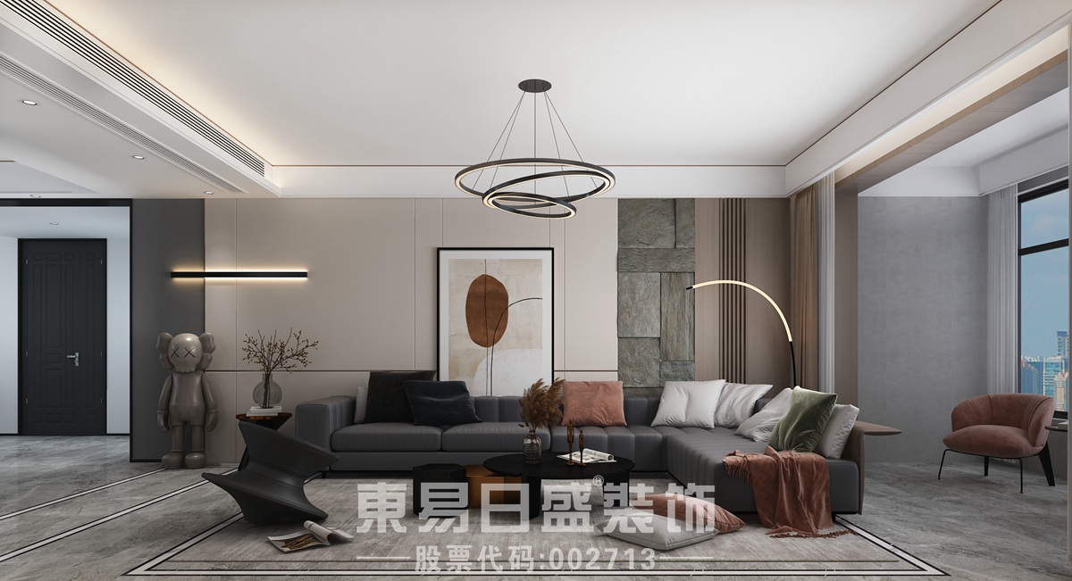滨河阳光 165㎡ 黑白灰打造的时尚现代都市之家装修设计理念