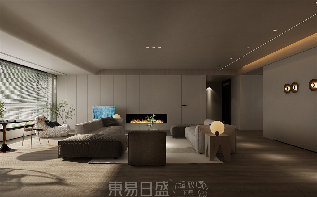 金泰锦府-208平米四居室-现代风格案例赏析装修设计理念