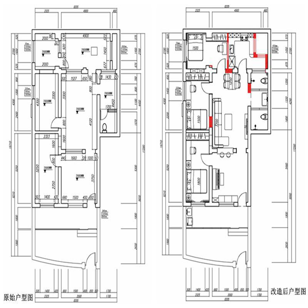 泰安轴承厂宿舍-新中式-100㎡装修设计理念